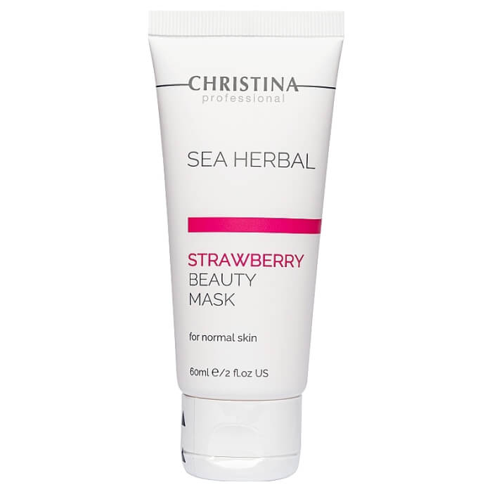 Клубничная маска красоты для нормальной кожи Sea Herbal Beauty Mask Strawberry Christina