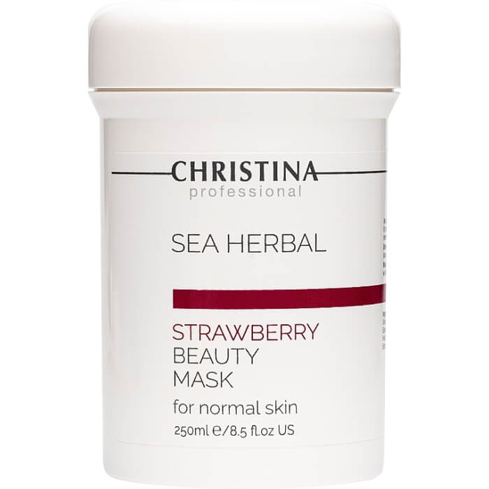 Полунична маска краси для нормальної шкіри Sea Herbal Beauty Mask Strawberry Christina