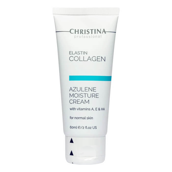 Азуленовий зволожувальний крем для нормальної шкіри Elastin Collagen Azulene Moisture Cream Christina
