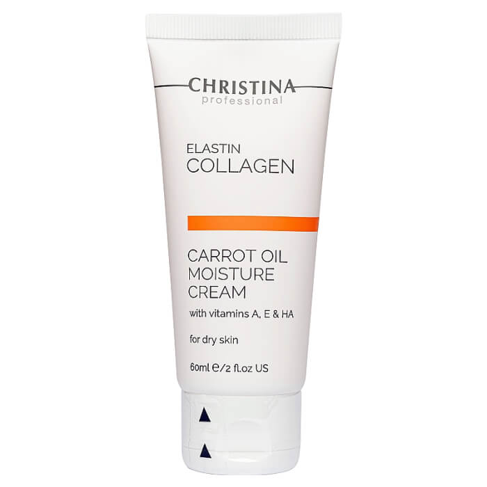 Морквяний зволожувальний крем для сухої шкіри Elastin Collagen Carrot Oil Moisture Cream Christina