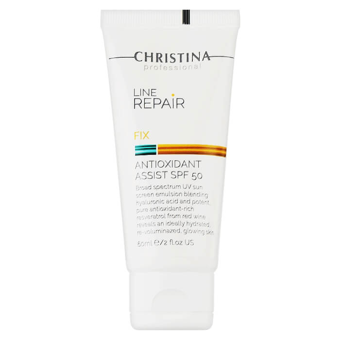 Антиоксидантный лосьон с SPF 50 для лица Line Repair Fix Antioxidant Assist SPF 50 Christina