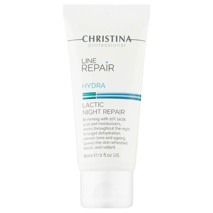 Крем для обличчя "Нічне відновлення" з молочною кислотою Line Repair Hydra Lactic Night Repair Christina