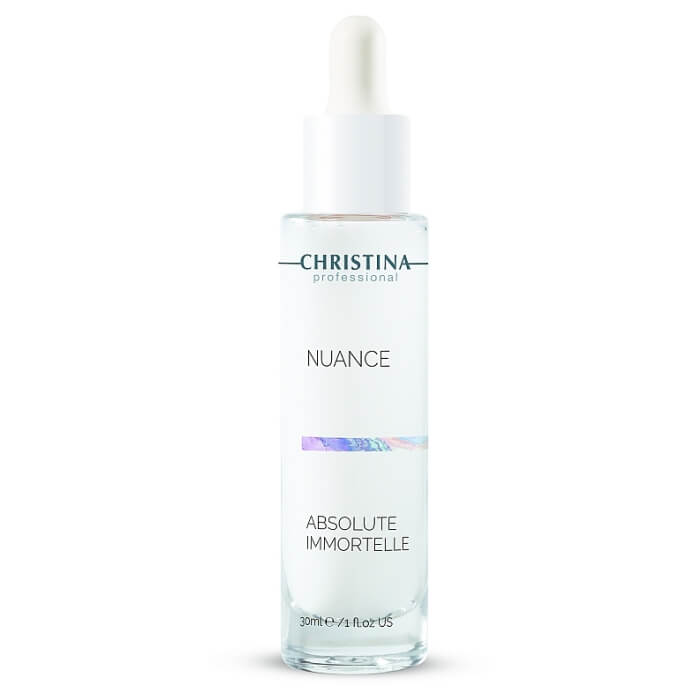 Омолоджувальна сироватка для обличчя з екстрактом імортелі Nuance Absolute Immortelle Christina