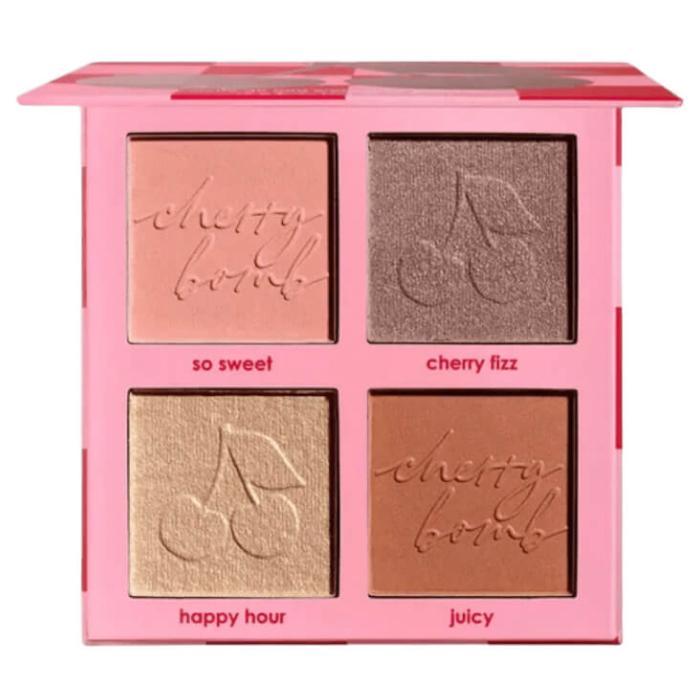 Палітра рум’ян та хайлайтерів Cherry Bomb Blush and Highlighter Palette CIATÉ LONDON, 16 г