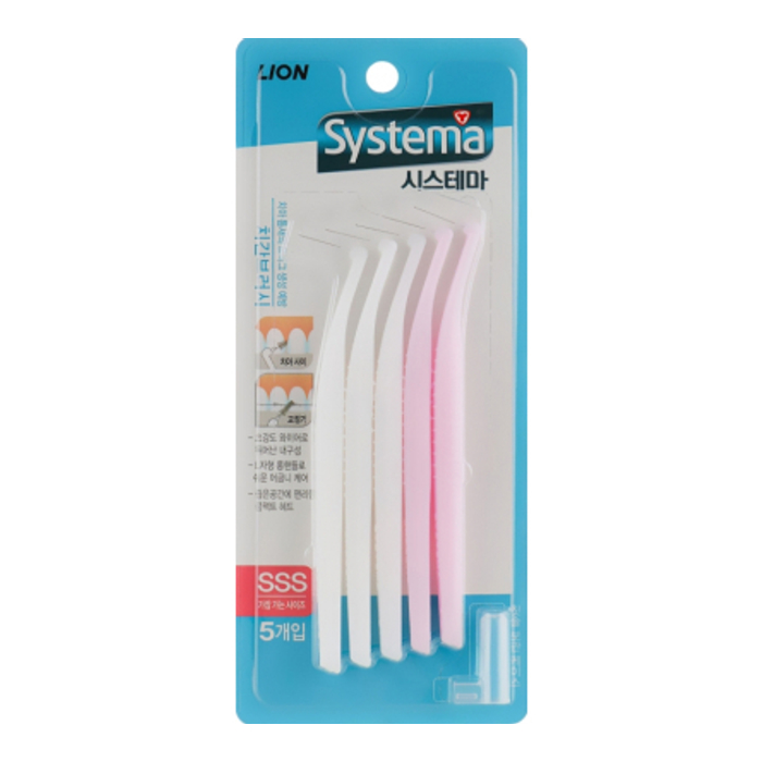 Міжзубна щітка від зубного каменю, розмір SSS Systema CJ Lion, 5шт