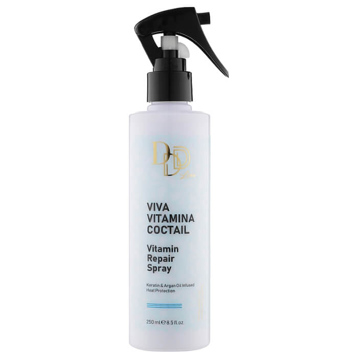 Відновлювальний спрей для волосся "Сила вітамінів" Viva Vitamina Coctail Repair Spray Clever Hair Cosmetics 3D