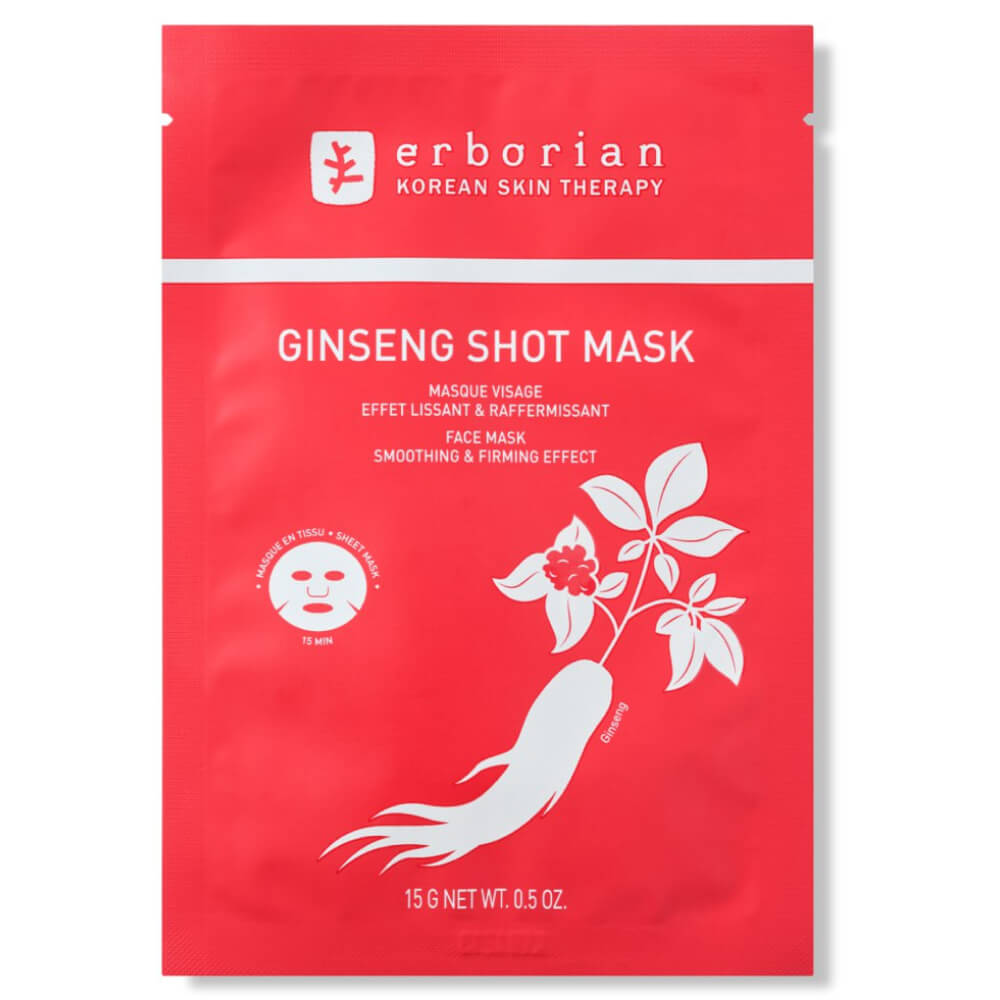 Восстанавливающая тканевая маска для лица "Женьшень" Ginseng Infusion Mask Erborian, 15 г