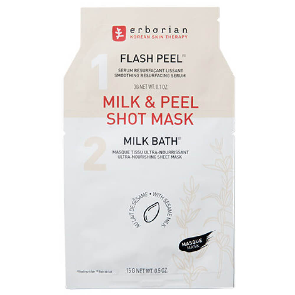 Тканевая маска "Кунжутное молоко" Milk & Peel Shot Mask Erborian, 15 г