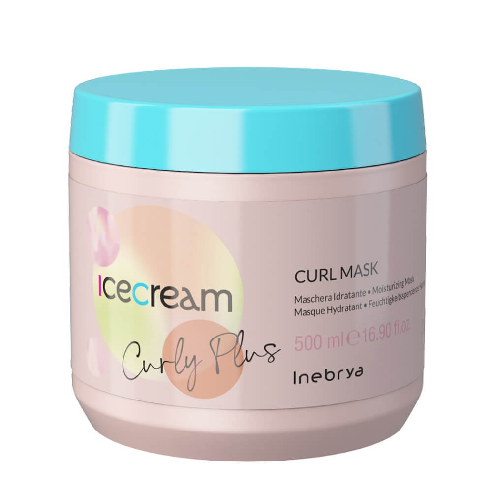 Inebrya Ice Cream Curly Plus Curl Mask — маска для кучерявого волосся, 500 мл