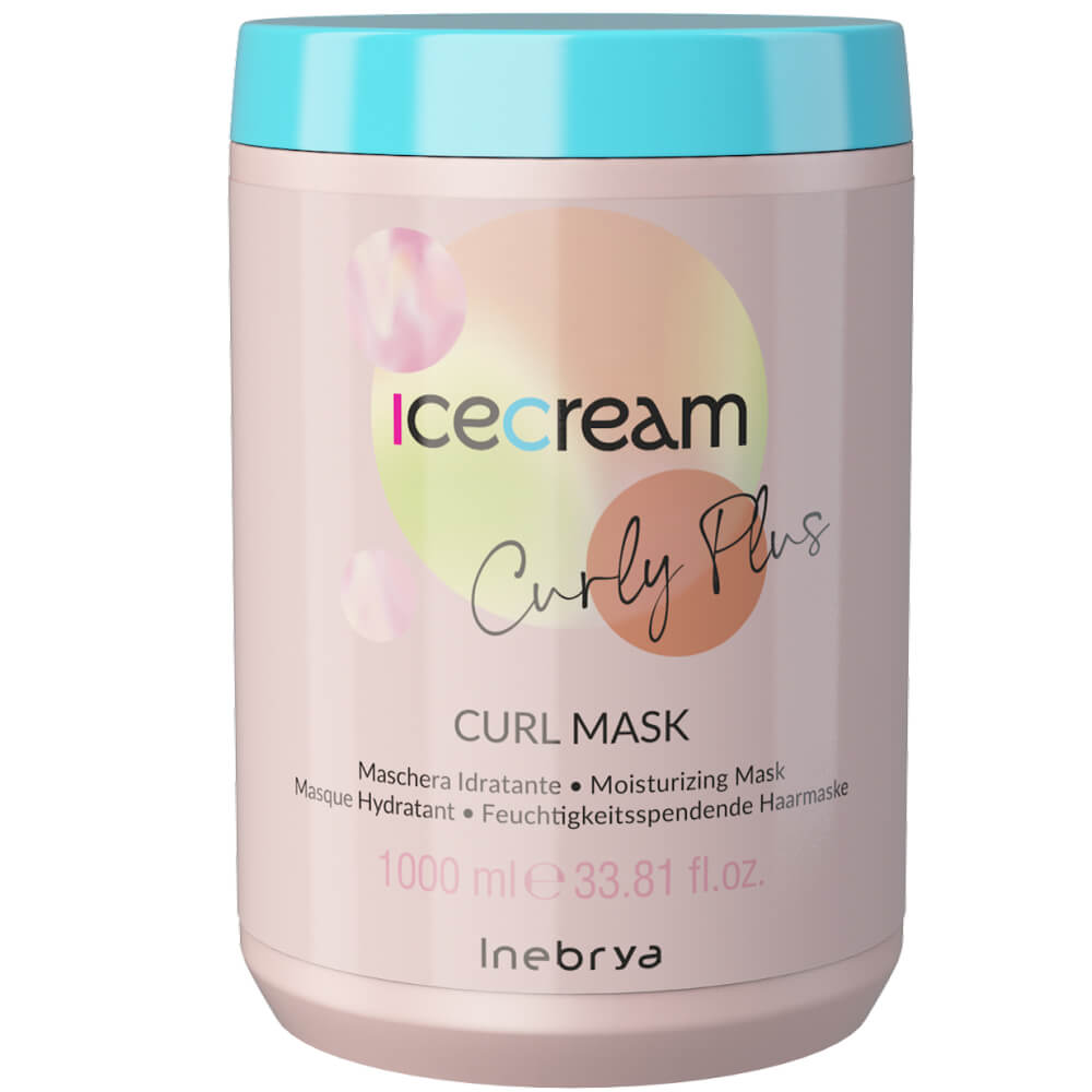 Inebrya Ice Cream Curly Plus Curl Mask — маска для кучерявого волосся, 1000 мл