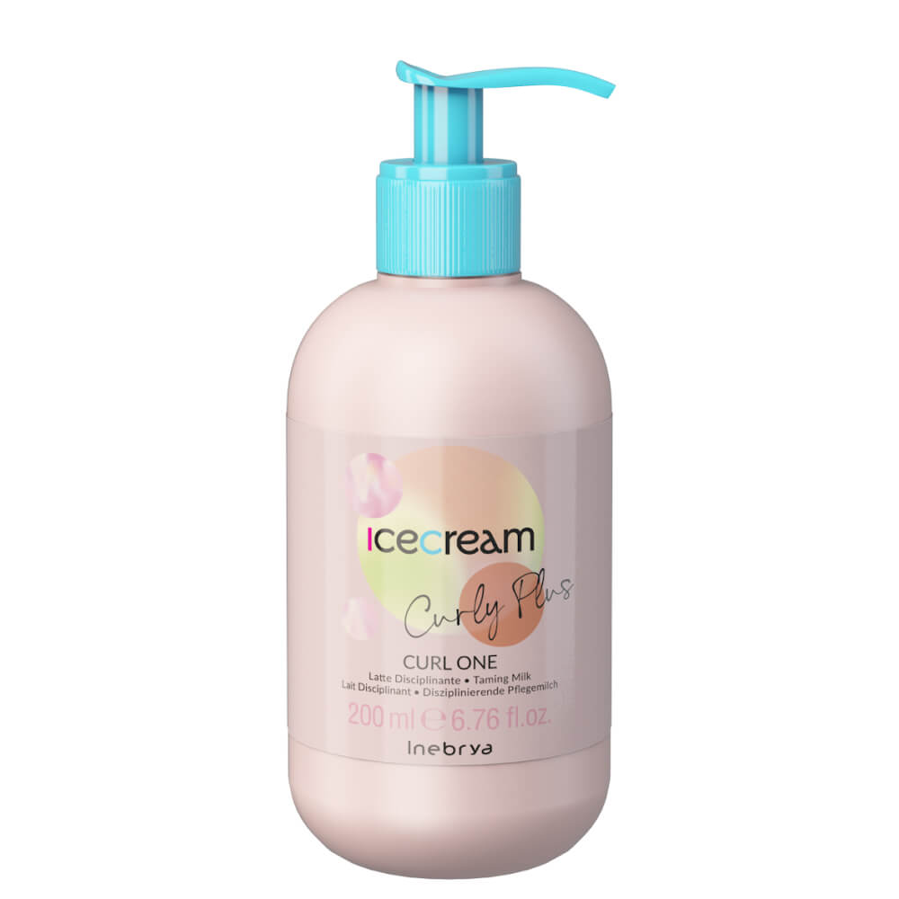 Молочко 15в1 для укладання кучерявого волосся Ice Cream Curly Plus Curl One 15in1 Inebrya, 200  мл