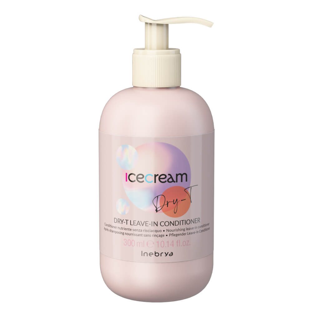 Inebrya Ice Cream Dry-T Leave-In Conditioner — поживний незмивний кондиціонер для волосся, 300 мл