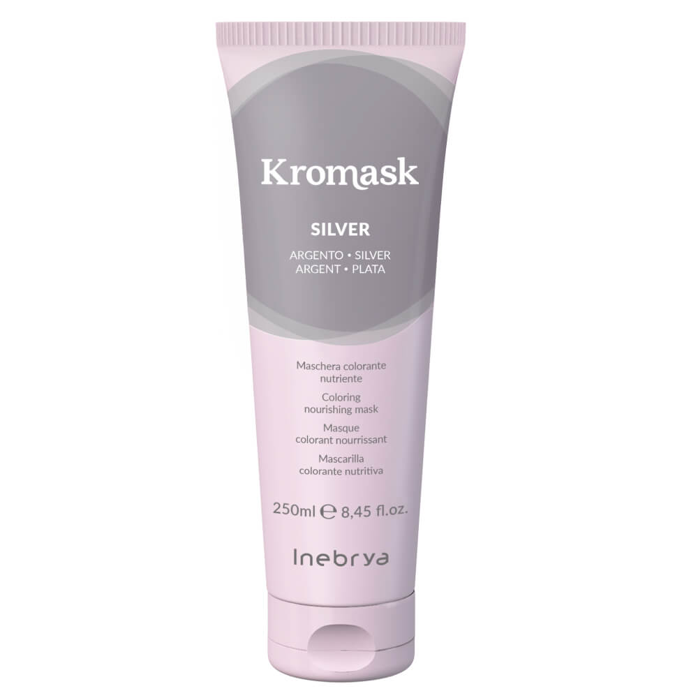 Тонирующая маска для волос KroMask Nourishing Colour Mask Inebrya Silver, 250  мл