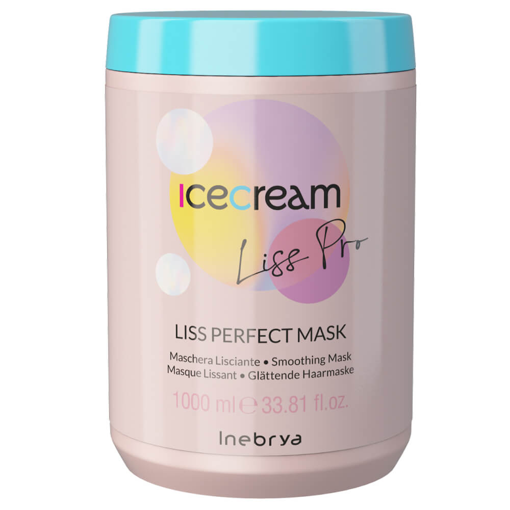 Inebrya Ice Cream Liss-Pro Liss Perfect Mask — маска для жорсткого й неслухняного волосся, 1000 мл