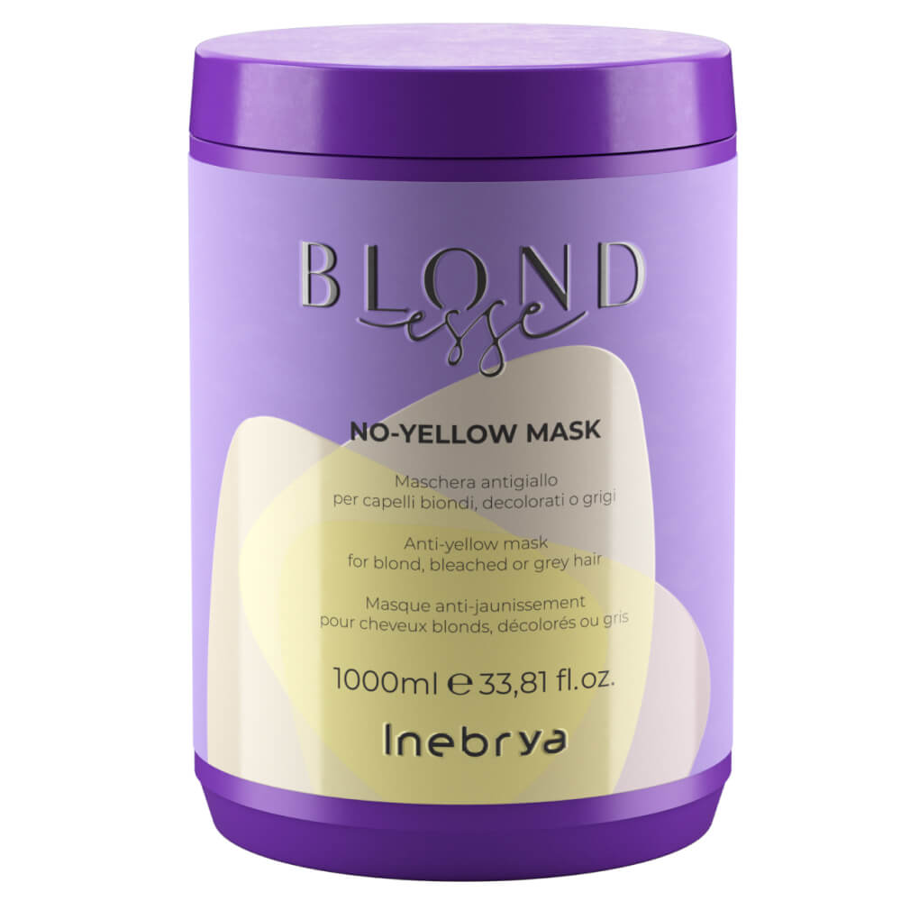 Маска для осветленных или седых волос Blondesse No-Yellow Mask Inebrya, 1000  мл