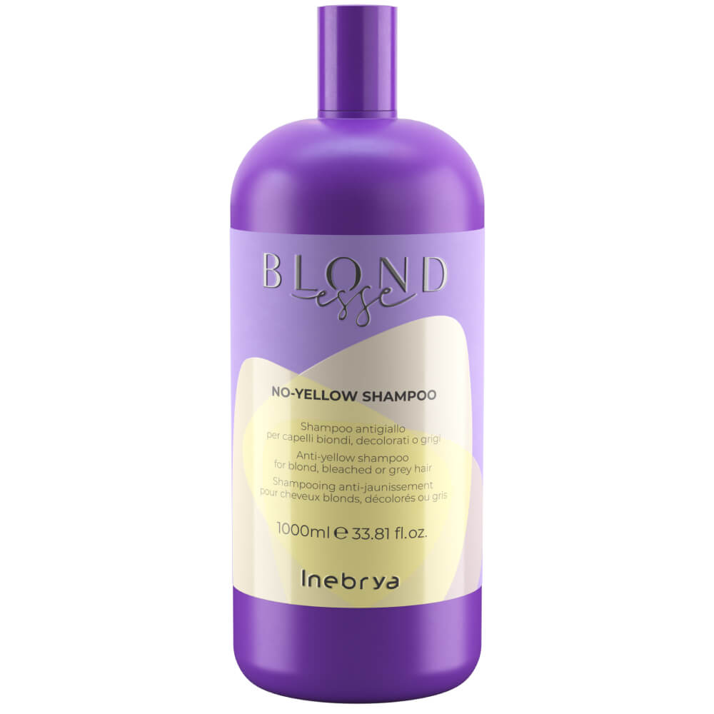 Шампунь для освітленого або сивого волосся Blondesse No-Yellow Shampoo Inebrya, 1000  мл
