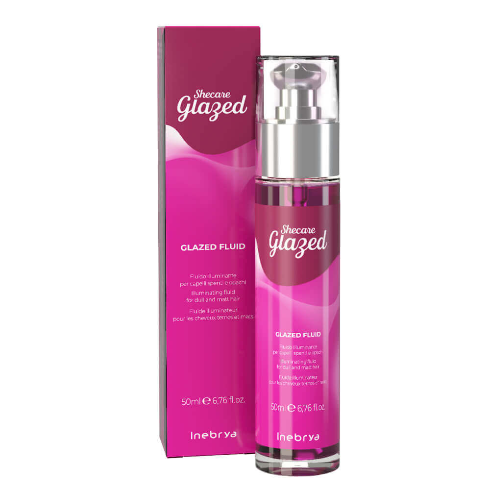 Краплі-флюїд для блиску волосся з ефектом глазурування Shecare Glazed Fluid Inebrya, 50  мл