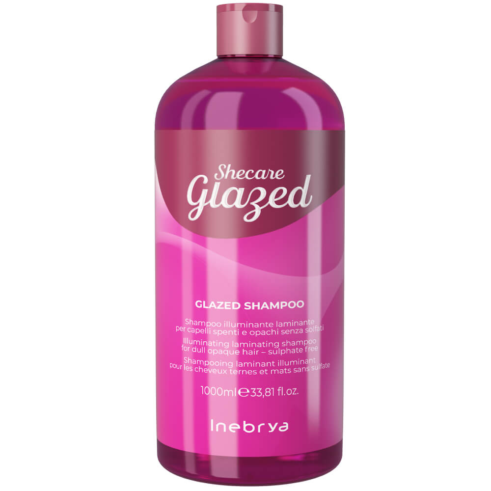 Шампунь для блиску волосся з ефектом глазурування Shecare Glazed Shampoo Inebrya, 1000  мл