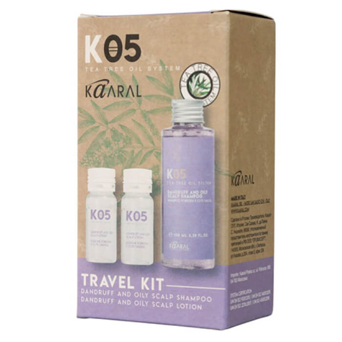 Дорожній набір K05 Dundruff and Oily Scalp Kaaral, 100 мл/20 мл