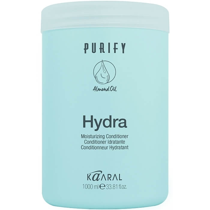 Kaaral Purify Hydra Conditioner — зволожувальний крем-кондиціонер з протеїнами рисового молочка і мигдальною олією, 1000 мл