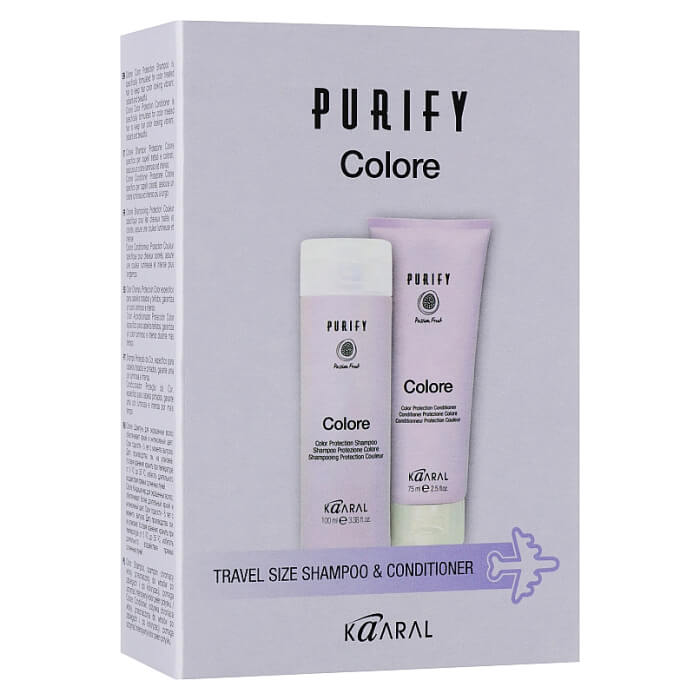 Дорожній набір Purify Color Travel Kit Kaaral, shm/100 мл + cond/75 мл
