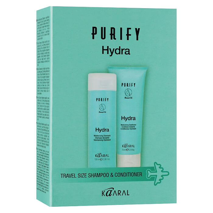 Дорожній набір Purify Hydra Travel Kit Kaaral, shm/100 мл + cond/75 мл