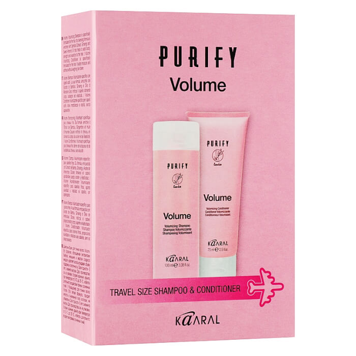 Дорожній набір Purify Volume Travel Kit Kaaral, shm/100 мл + cond/75 мл