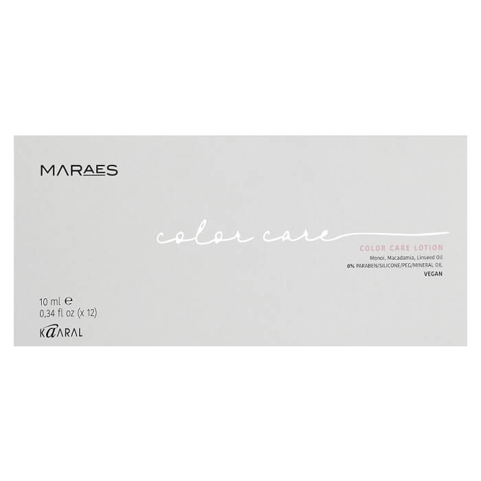 Лосьйон для фарбованого волосся з олією макадамії та лляною олією Maraes Color Care Lotion Kaaral, 12*10 мл