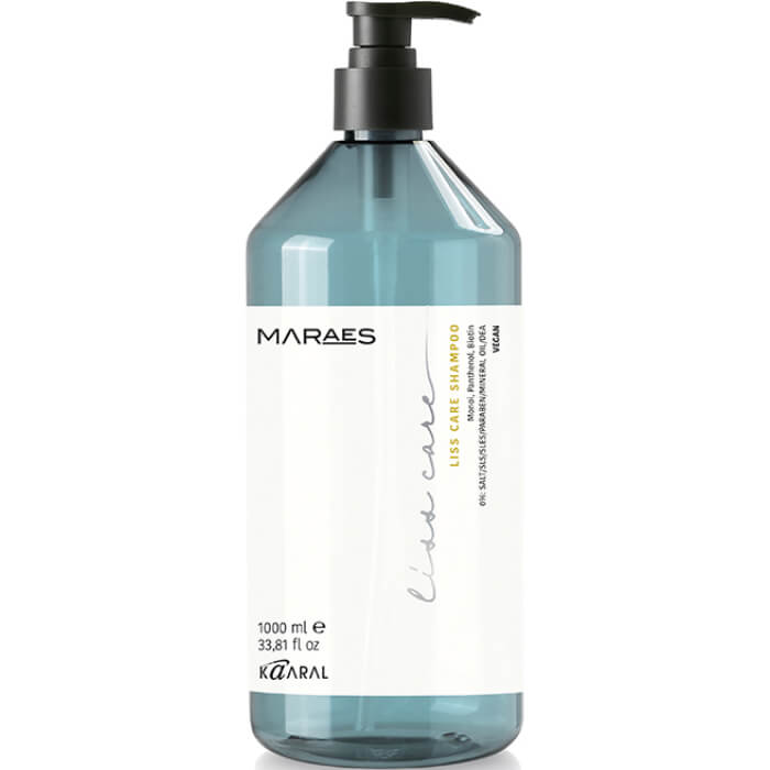 Шампунь для прямых волос с пантенолом и биотином Maraes Liss Care Shampoo Kaaral, 1000 мл