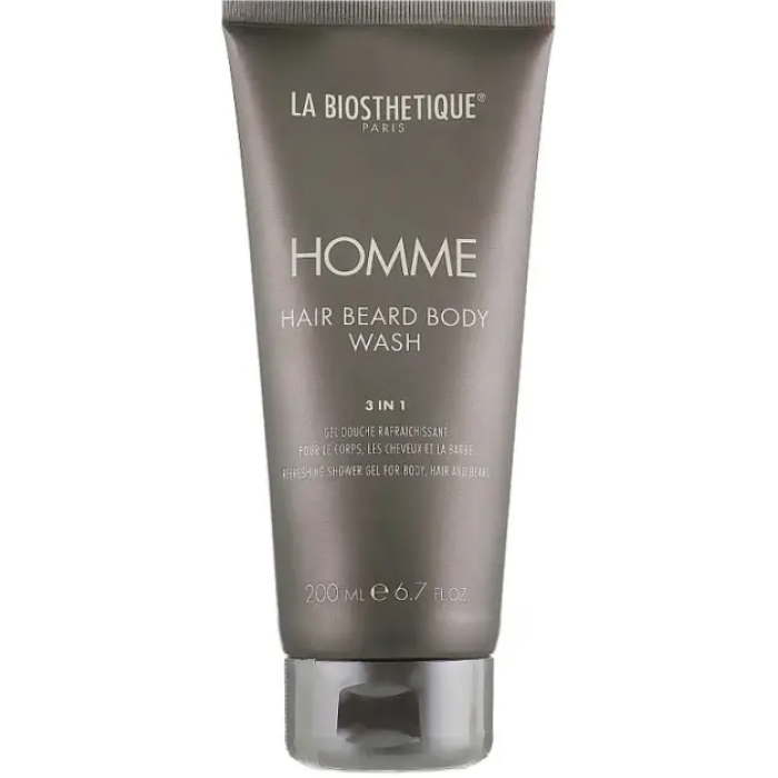 Гель для тела, волос и бороды Homme Hair Beard Body Wash La Biosthétique, 200 мл