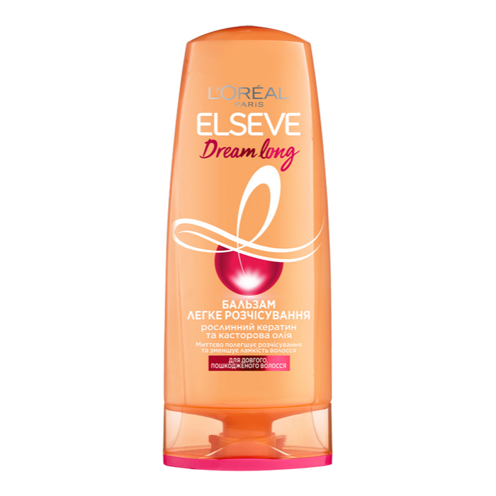 L'Oréal Paris — бальзам для довгого та пошкодженого волосся з рослинним кератином і касторовою олією
