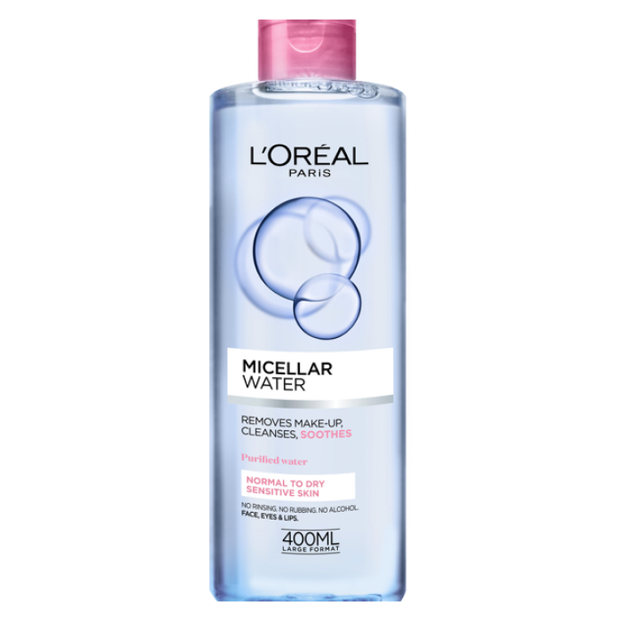 Міцелярна вода для сухого і чутливого типу шкіри L'Oréal Paris, 400 мл