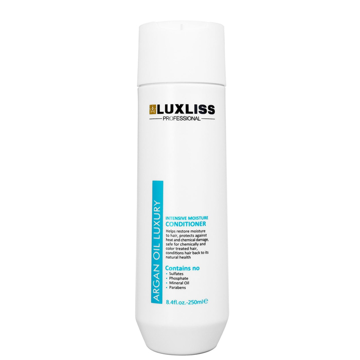 Зволожуючий кондиціонер з аргановим маслом Intensive Moisture Conditioner Luxliss, 250 мл