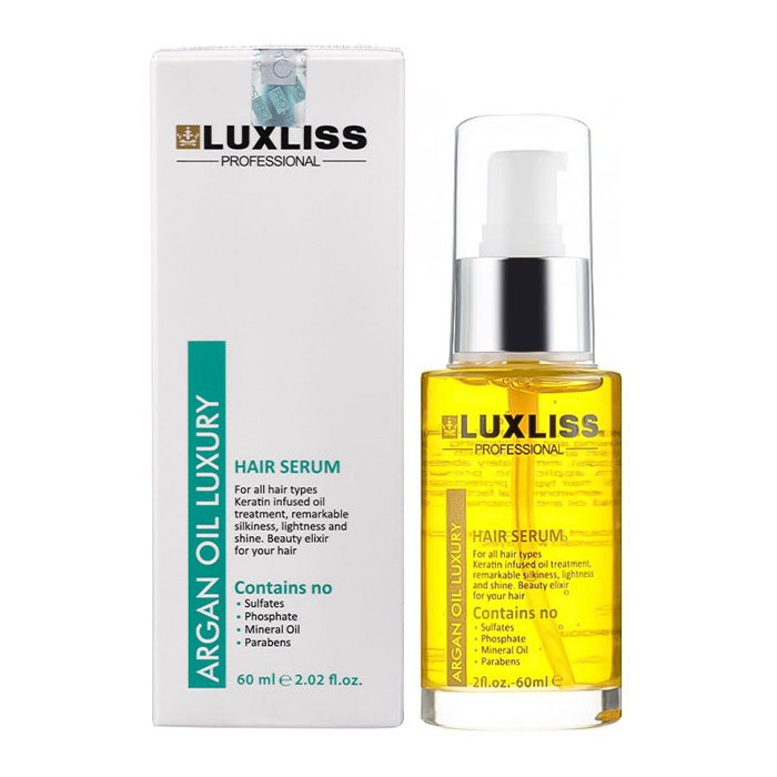Аргановая сыроватка Argan Oil Hair Serum Luxliss, 60 мл