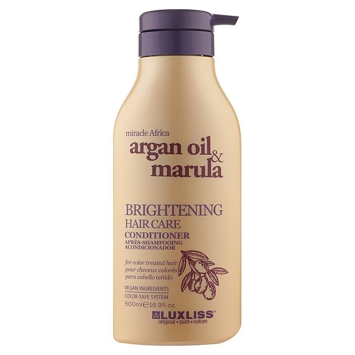 Кондиціонер для блиску волосся Brightening Hair Care Conditioner Luxliss, 500 мл