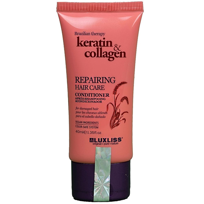 Кондиціонер відновлювальний для волосся Repairing Hair Care Conditioner Luxliss, 40 мл