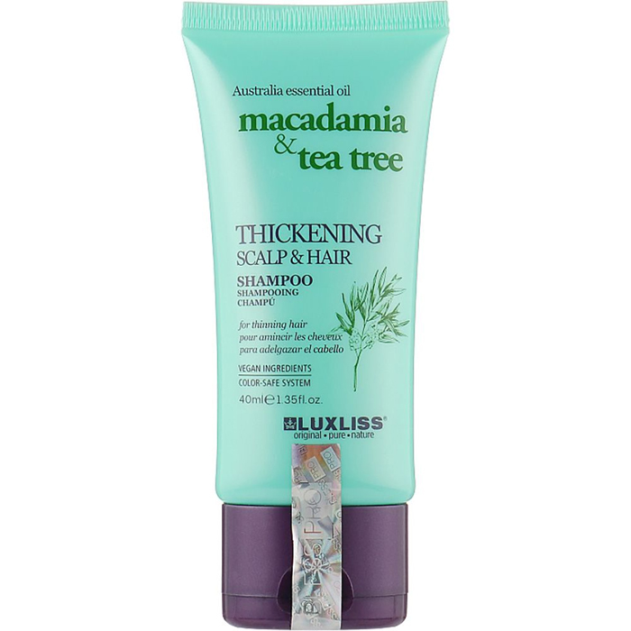 Зміцнюючий шампунь для волосся Thickening Scalp & Hair Shampoo Luxliss, 40 мл