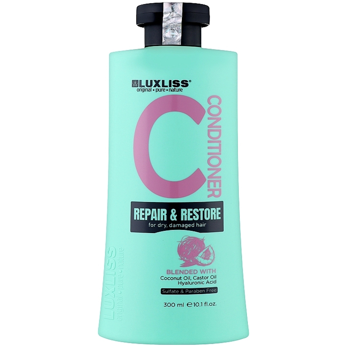 Шампунь для восстановления волос Repair & Restore Shampoo Luxliss, 300 мл