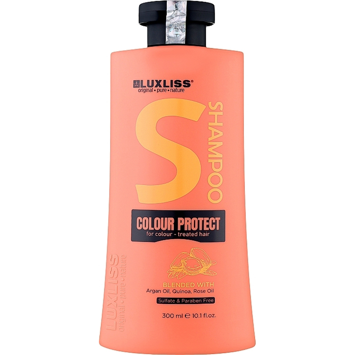 Шампунь для захисту кольору фарбованого волосся Color Protect Shampoo Luxliss, 300 мл