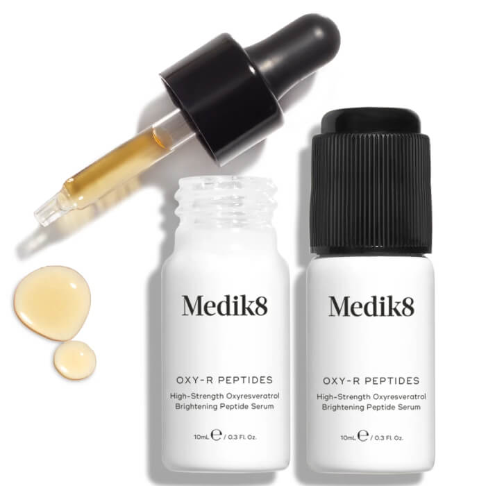Пептидна сироватка для обличчя проти пігментації Oxy-R Peptides Medik8, 2x10 мл
