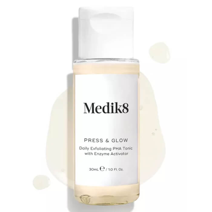 Ежедневный отшелушивающий тоник с PHA и активатором ферментов Press & Glow Medik8, 30 мл