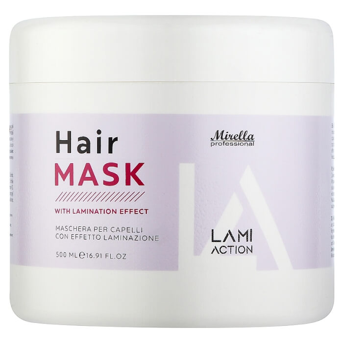 Mirella — маска для волосся з ефектом ламінування, 500 мл