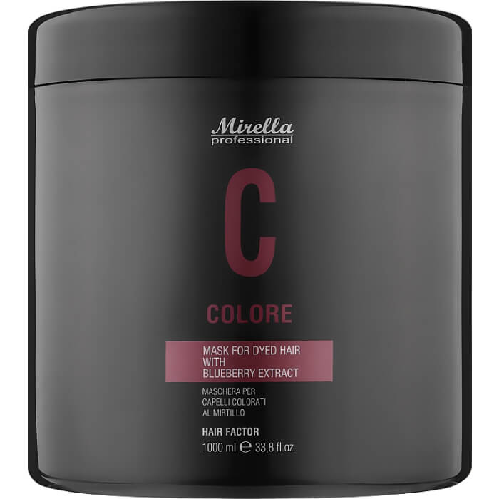 Mirella — маска для окрашенных волос с экстрактом черники, 1000 мл