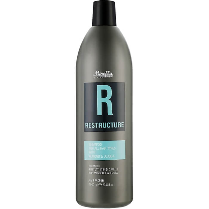 Шампунь для всiх типiв волосся з мигдальною олiєю Mirella, 1000 мл