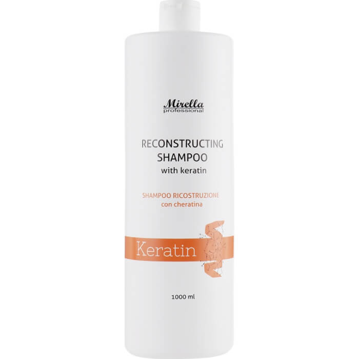 Відновлюючий шампунь з кератином Mirella, 1000 мл