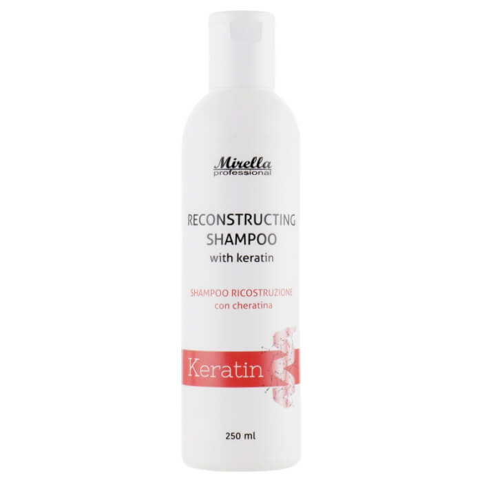 Відновлюючий шампунь з кератином Mirella, 250 мл