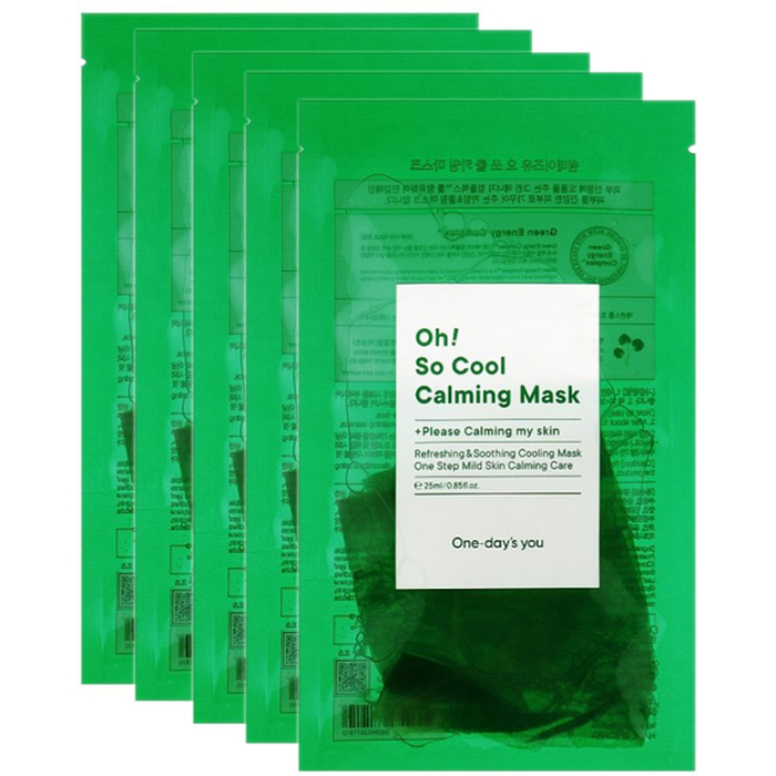 Успокаивающая маска для лица Oh! So Cool Calming Mask One-days you, 5*25 мл