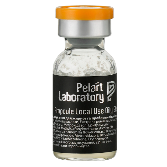 Ампула локального застосування для обличчя Ampoule Local Use Oily Skin Pelart Laboratory, 2 мл
