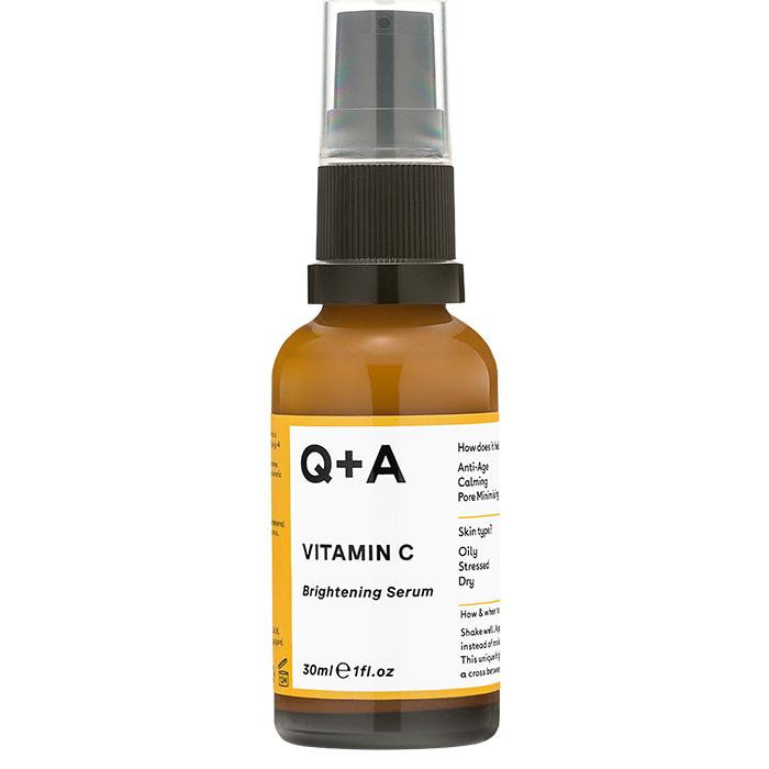 Освітлююча сироватка для обличчя Q+A Vitamin C, 30 мл