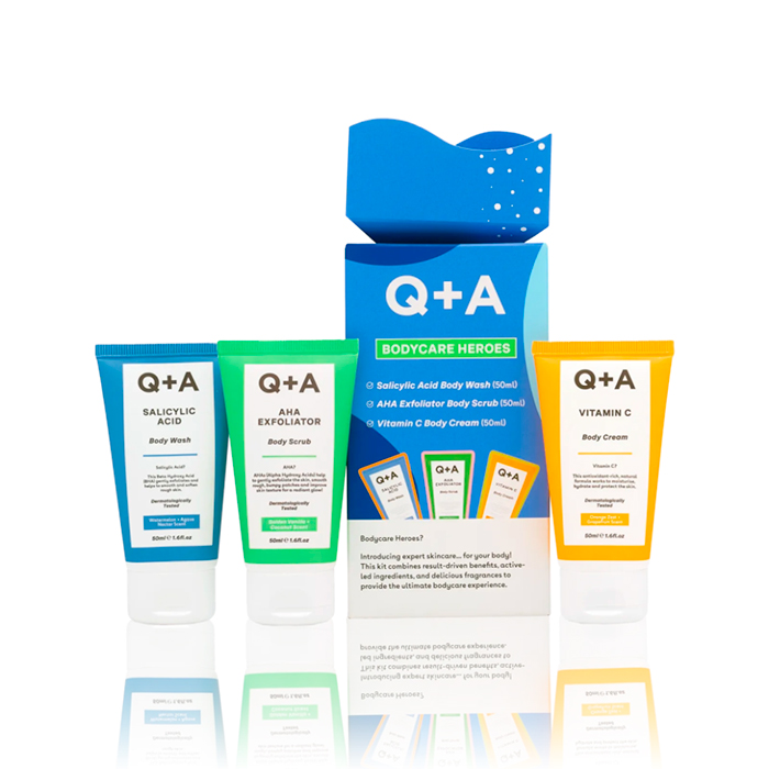 Подарунковий набір для тіла Q+A Bodycare Heroes Gift Set